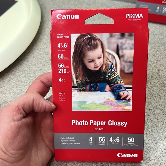 2 packs of Canon Pixma GP-601 Photo Paper Glossy 4"x6" 50 sheets in each pack - Picture 2 of 6